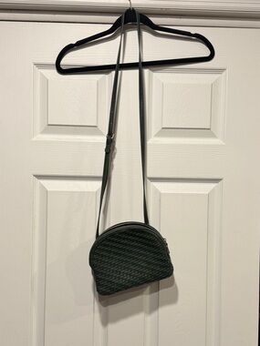 Antik Kraft Dark Green Woven Crossbody Bag - Women's Shoulder Bag